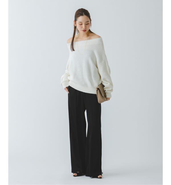 NOBLE「《WEB限定カラー・追加》ドライミックスモールニットプルオーバー」|ニット・セーター|