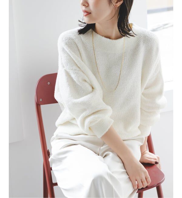 NOBLE「《WEB限定カラー・追加》ドライミックスモールニットプルオーバー」|ニット・セーター|