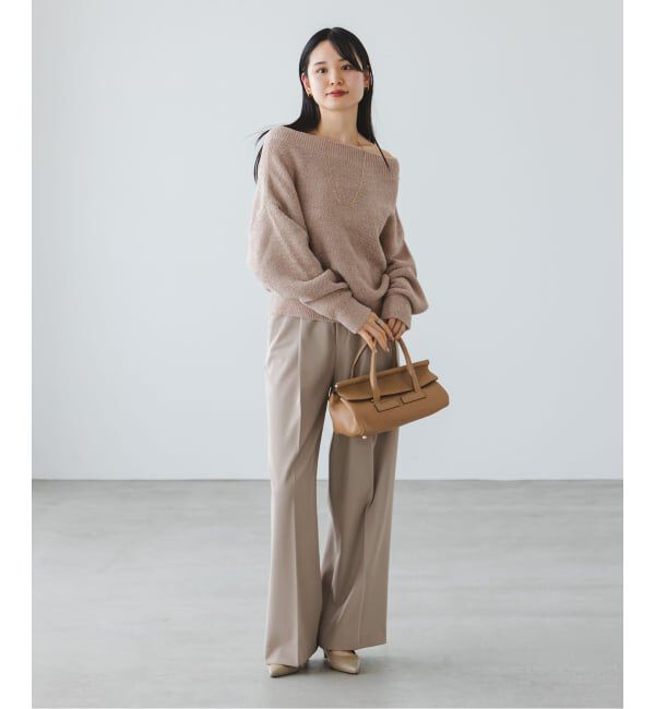 NOBLE「《WEB限定カラー・追加》ドライミックスモールニットプルオーバー」|ニット・セーター|