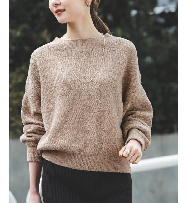 NOBLE「《WEB限定カラー・追加》ドライミックスモールニットプルオーバー」|ニット・セーター|