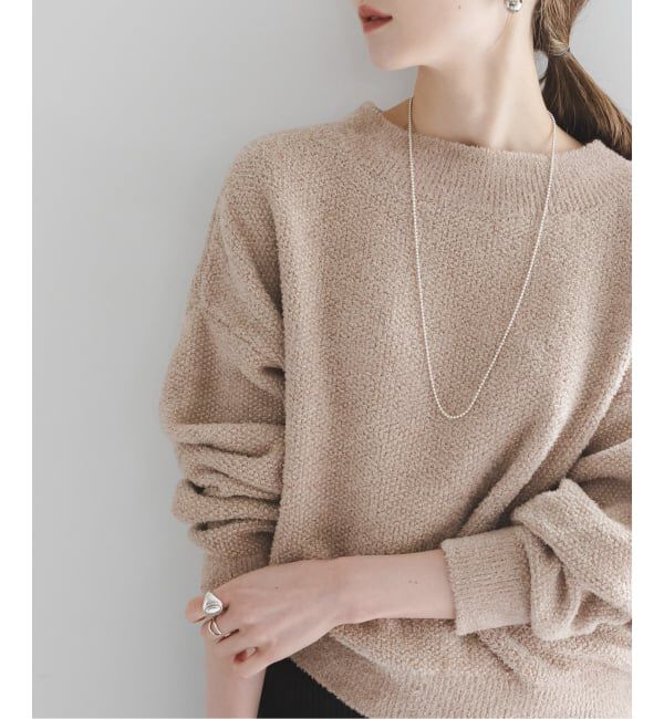 NOBLE「《WEB限定カラー・追加》ドライミックスモールニットプルオーバー」|ニット・セーター|