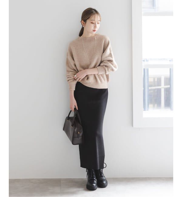 NOBLE「《WEB限定カラー・追加》ドライミックスモールニットプルオーバー」|ニット・セーター|