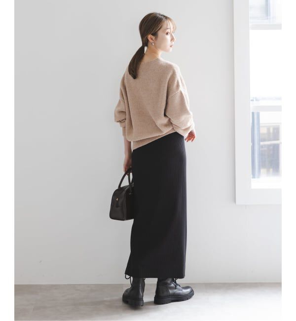 NOBLE「《WEB限定カラー・追加》ドライミックスモールニットプルオーバー」|ニット・セーター|