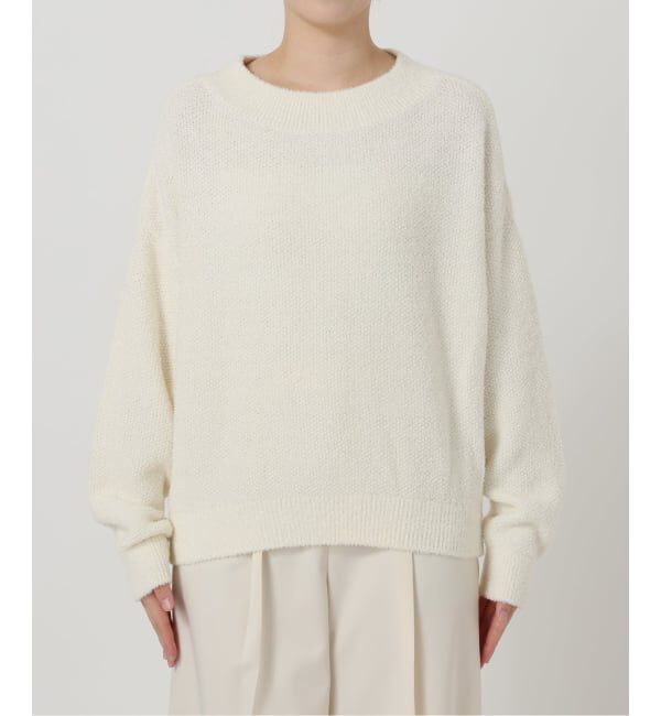 NOBLE「《WEB限定カラー・追加》ドライミックスモールニットプルオーバー」|ニット・セーター|
