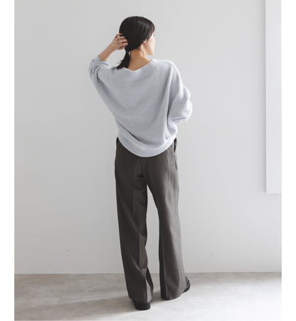 NOBLE「《WEB限定カラー・追加》ドライミックスモールニットプルオーバー」|ニット・セーター|