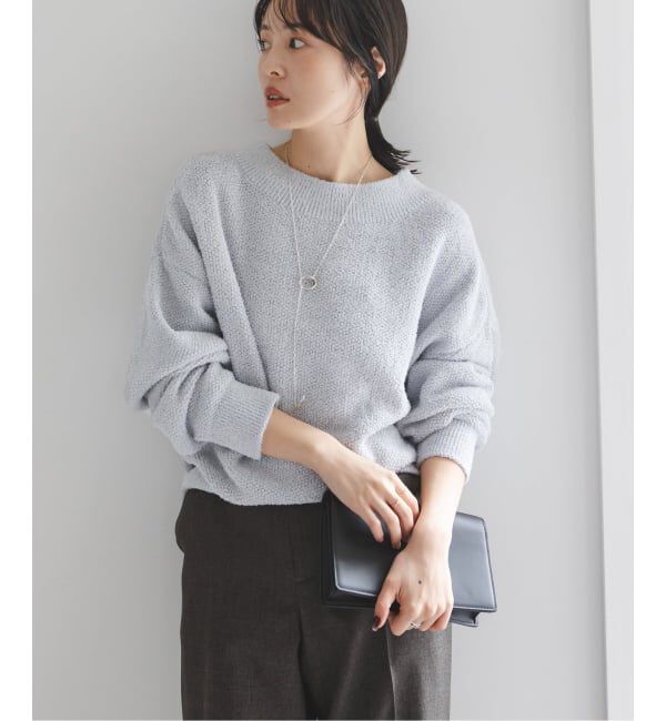 NOBLE「《WEB限定カラー・追加》ドライミックスモールニットプルオーバー」|ニット・セーター|