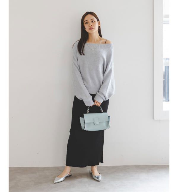 NOBLE「《WEB限定カラー・追加》ドライミックスモールニットプルオーバー」|ニット・セーター|