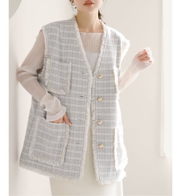 NOBLE「ラメツイードノーカラージレ」|その他|