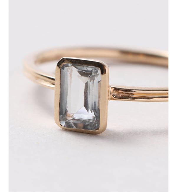 Lilas by Spick&Span「《予約》ホワイトトパーズバケットリング K10」|リング|