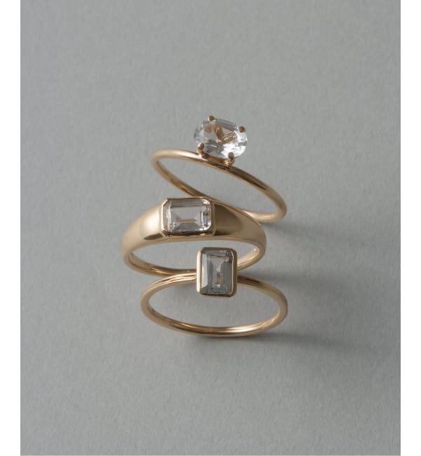 Lilas by Spick&Span「《予約》ホワイトトパーズオーバルリング K10」|リング|