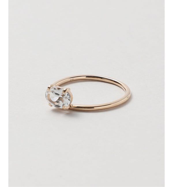 Lilas by Spick&Span「《予約》ホワイトトパーズオーバルリング K10」|リング|