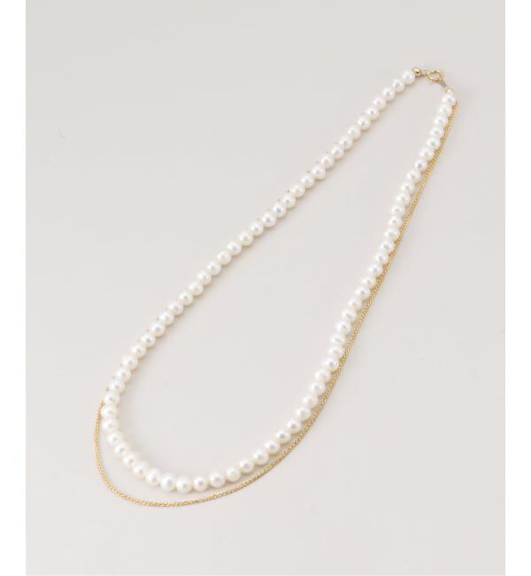 Spick and Span「jour couture / ジュール クチュール 別注パール*チェーンネックレス*」|ネックレス|