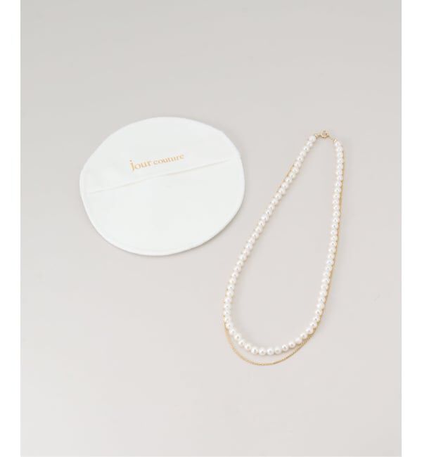 Spick and Span「jour couture / ジュール クチュール 別注パール*チェーンネックレス*」|ネックレス|