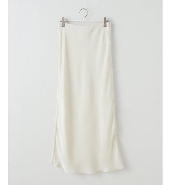 U by SPICK&SPAN「《追加》サテンロングスカート」|スカート|