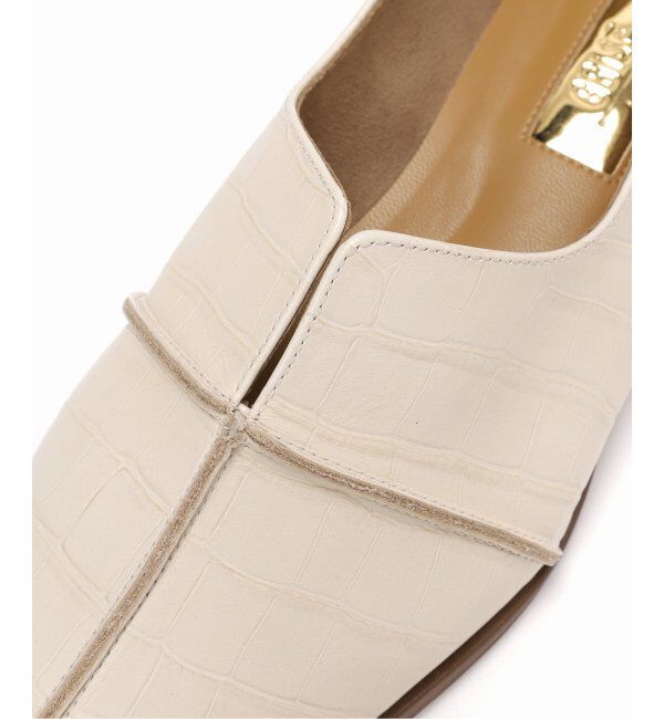  「《追加》GRISEレザースクエアクロスシームアンクルフラット」|その他|