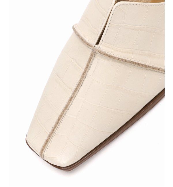  「《追加》GRISEレザースクエアクロスシームアンクルフラット」|その他|