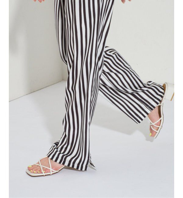  「GRISE3.5cmクロスメタルストリングサンダル」|サンダル|