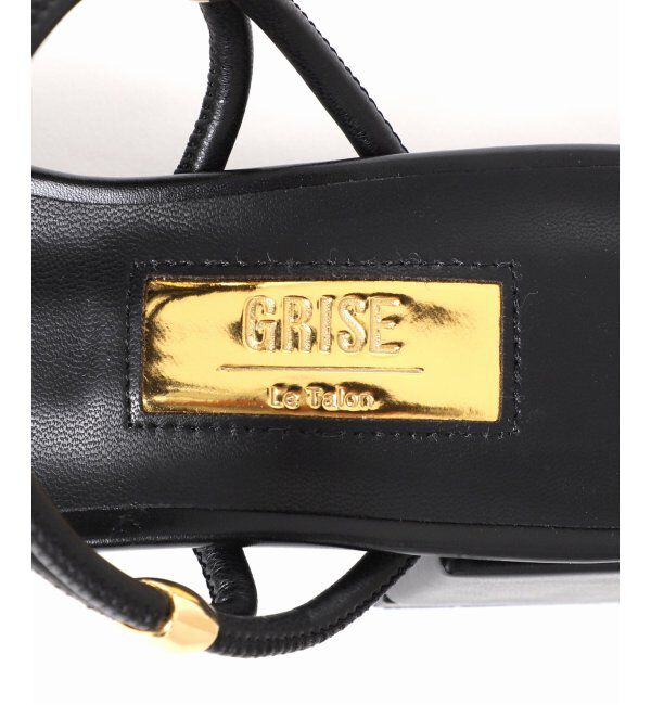  「GRISE3.5cmクロスメタルストリングサンダル」|サンダル|