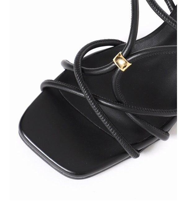  「GRISE3.5cmクロスメタルストリングサンダル」|サンダル|