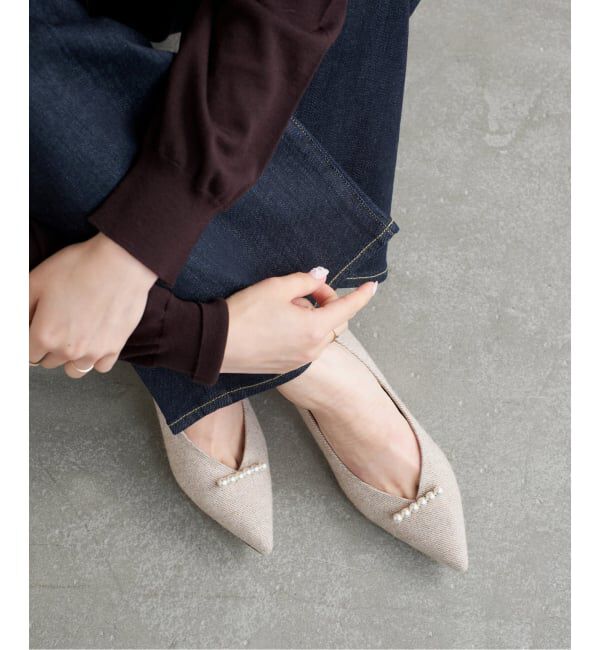  「《追加》5cmパールラインパンプス」|パンプス|