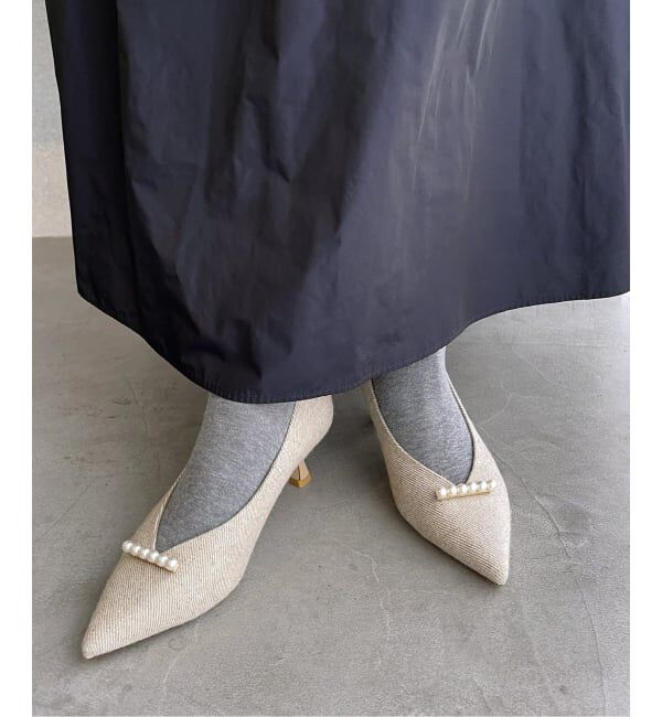  「《追加》5cmパールラインパンプス」|パンプス|