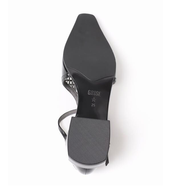 GRISE「《予約》GRISEナロースクエアコンビTストラップセパレートフラット」|その他|