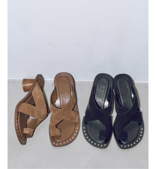 GRISE「《予約》GRISE5cmレザーEDGEトングサンダル」|サンダル|