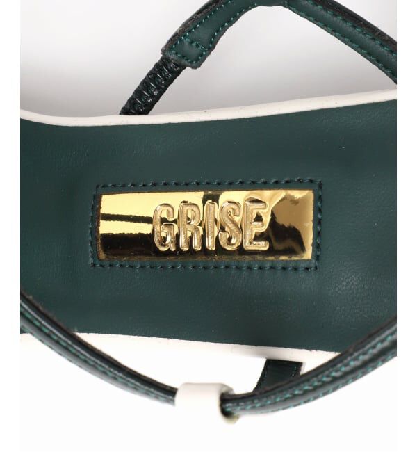 GRISE「《予約》GRISE4cmスクエアARTYスリングバック」|パンプス|