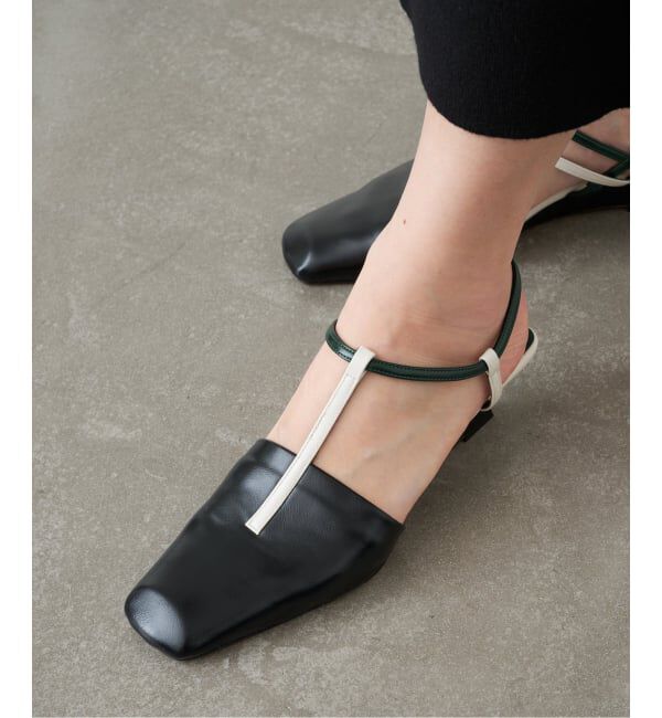 GRISE「《予約》GRISE4cmスクエアARTYスリングバック」|パンプス|