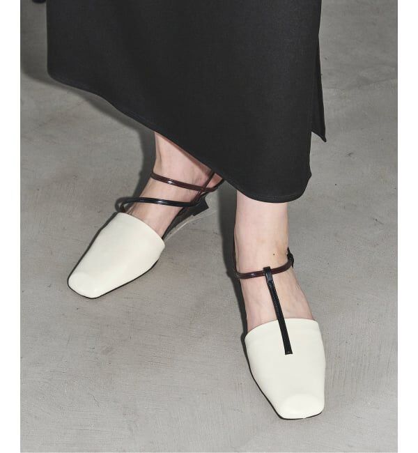 GRISE「《予約》GRISE4cmスクエアARTYスリングバック」|パンプス|