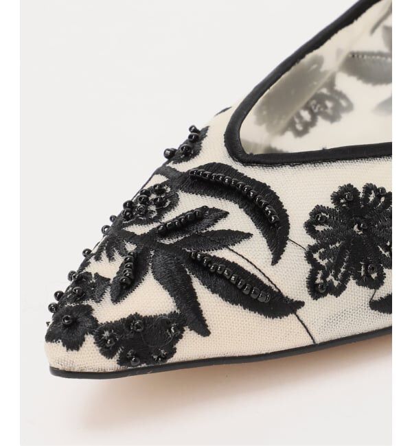  「《予約》ポインテッドフラワーエンブロイダリーフラット」|その他|