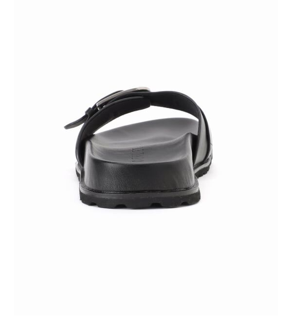  「《予約》レザーベルトバックルスライダー」|サンダル|