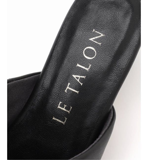  「《予約》4cmオブリークギャザーミュールサンダル」|サンダル|