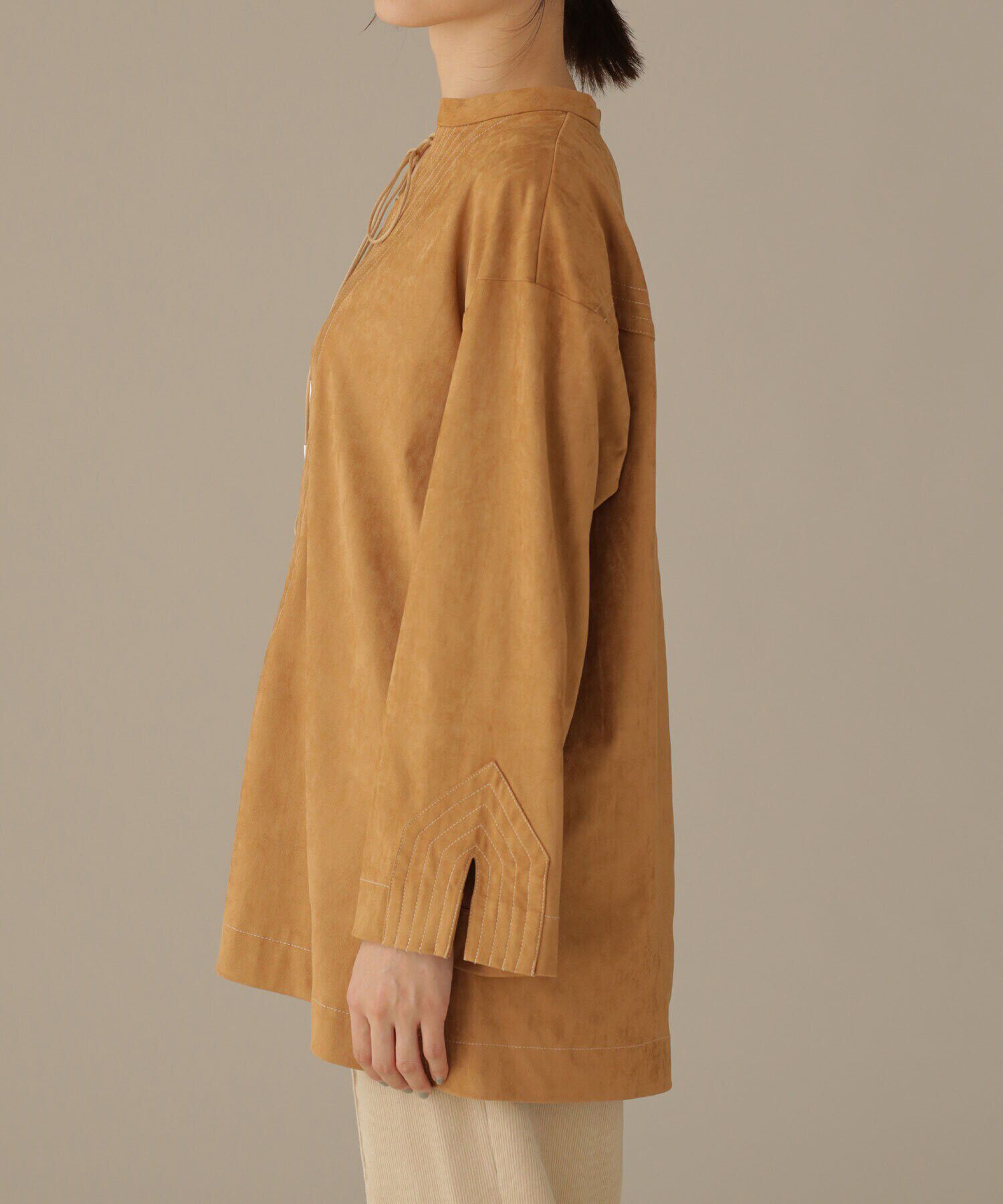 nano･universe「LB.03/レースアップカフタンブラウス」|シャツ・ブラウス|