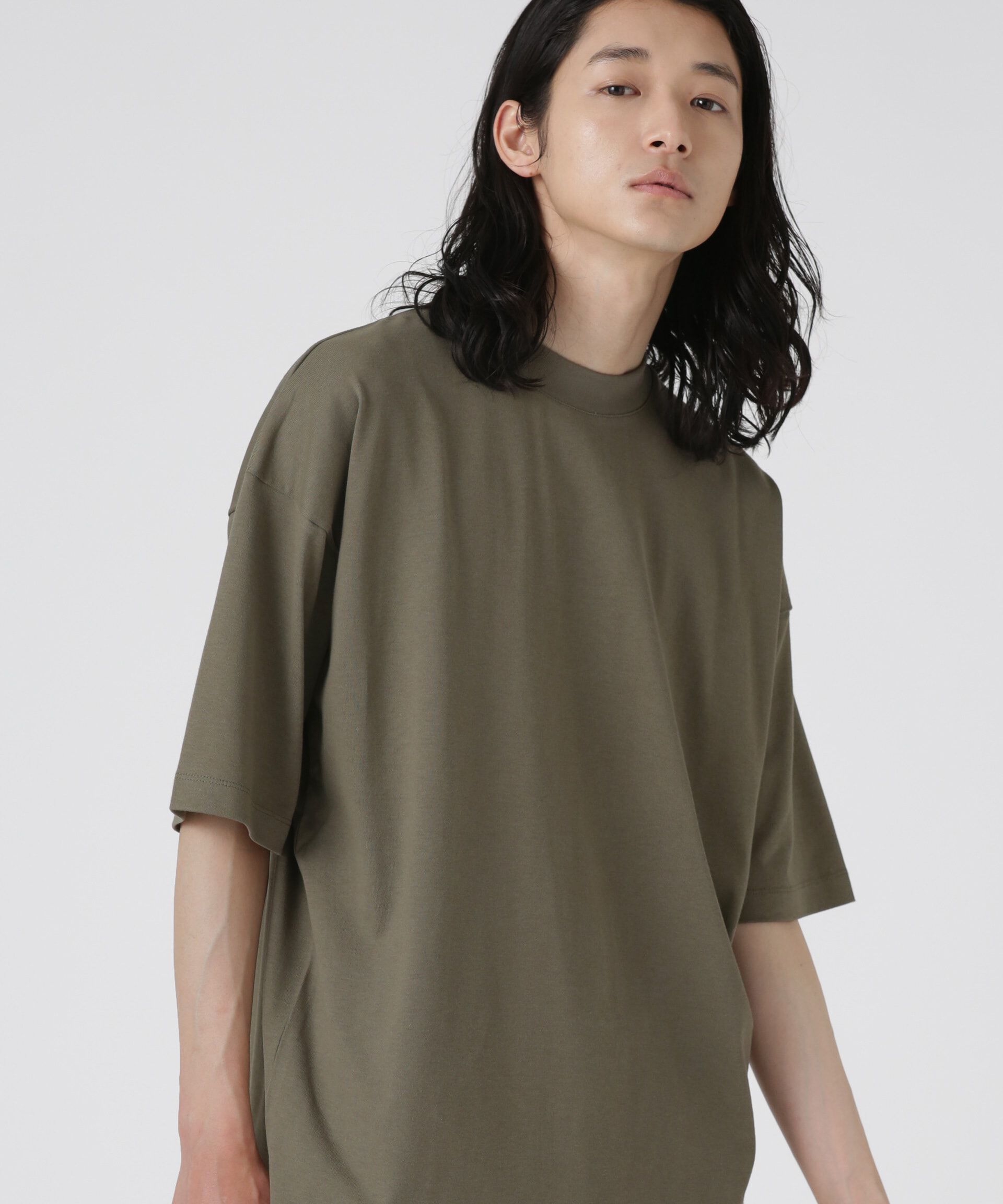 nano･universe「Anti Soaked 汗染み防止 クルービッグTシャツ」|Tシャツ・カットソー|