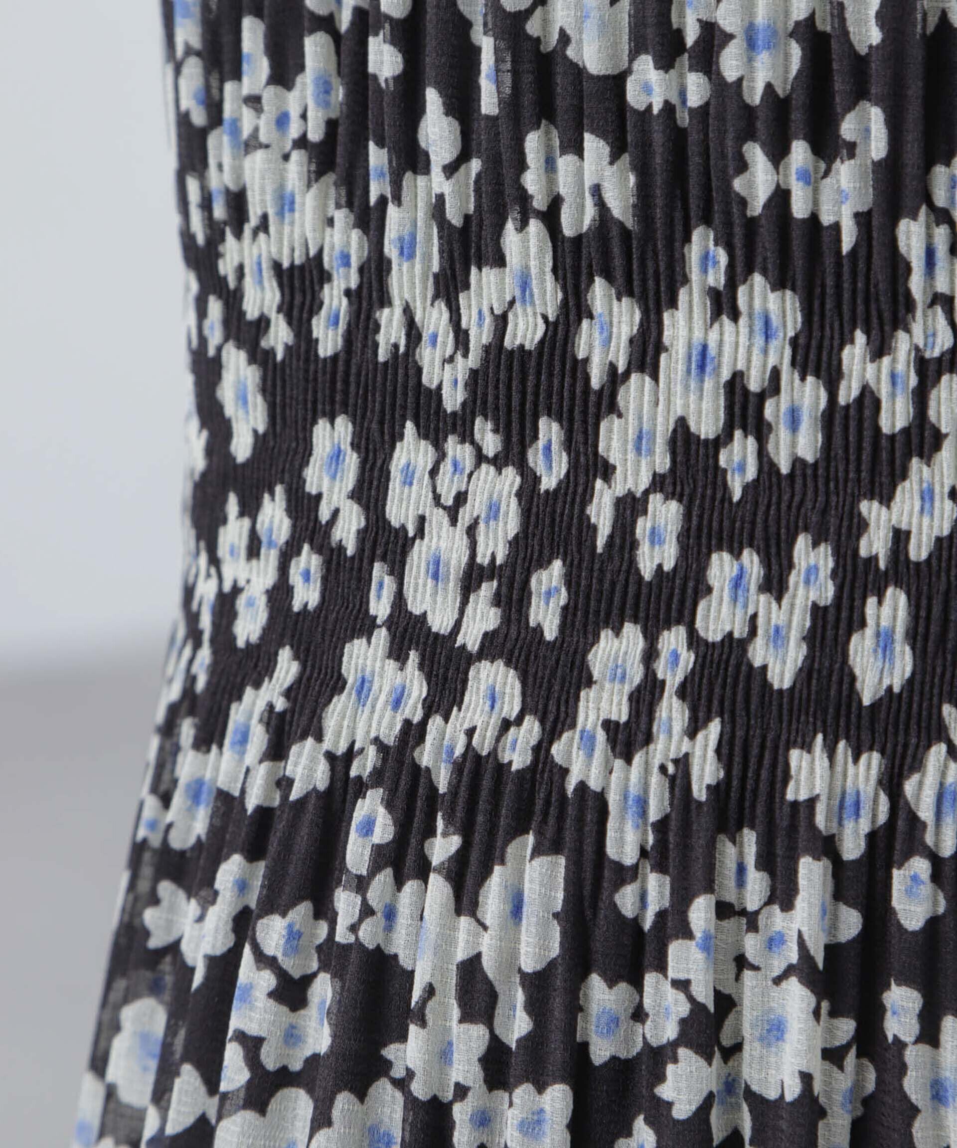 nano･universe「小花柄マジョリカプリーツスカート」|スカート|