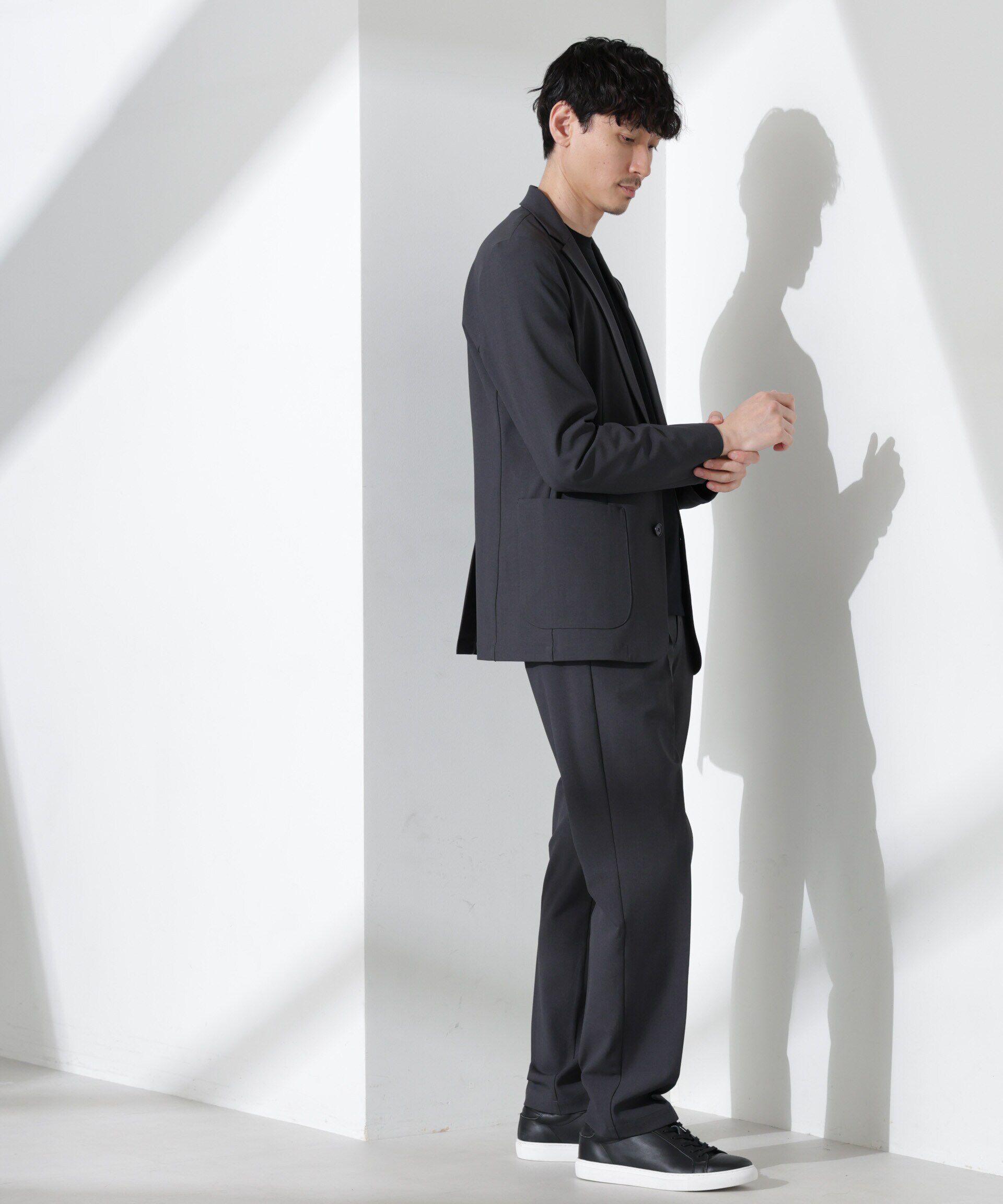 nano･universe「ドライストレッチ セットアップ」|スーツ|