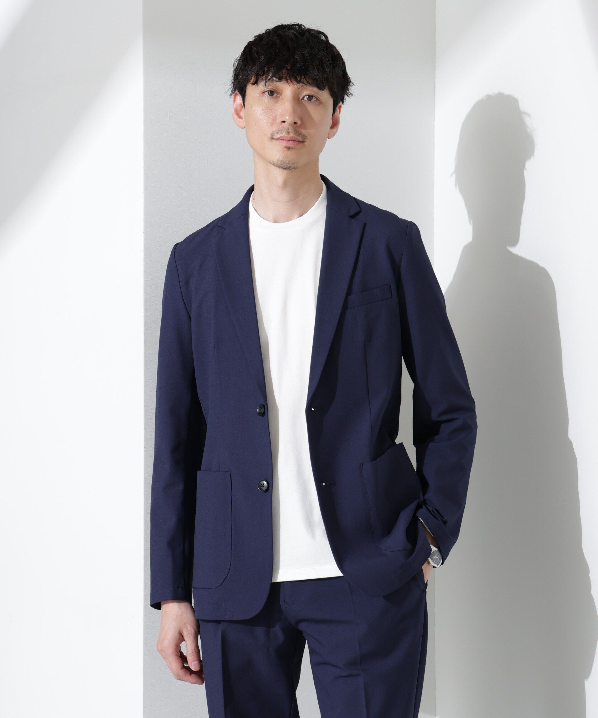nano･universe「ドライストレッチ セットアップ」|スーツ|
