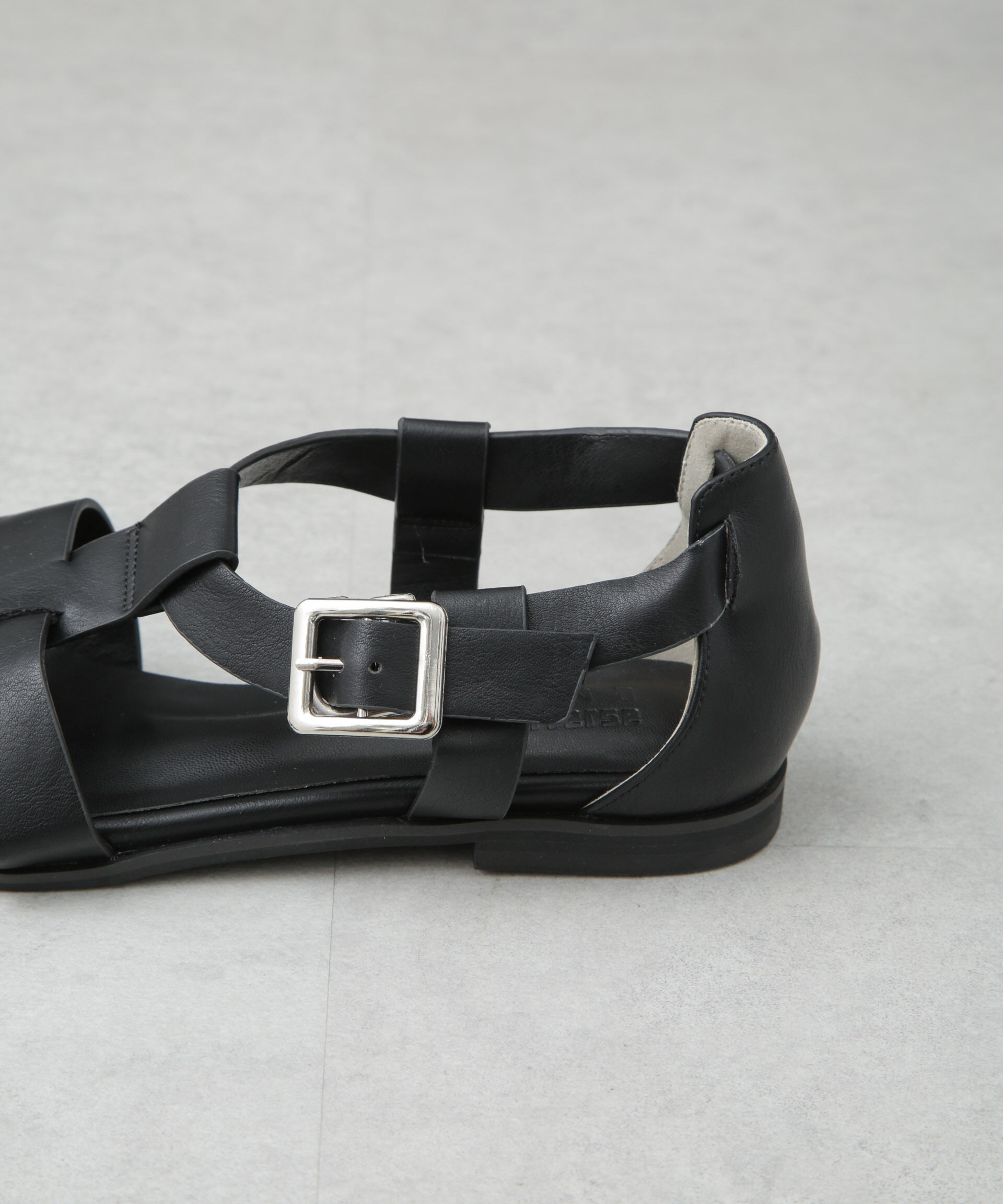 nano･universe「スクエアトゥグルカサンダル」|ビジネス・ドレスシューズ|