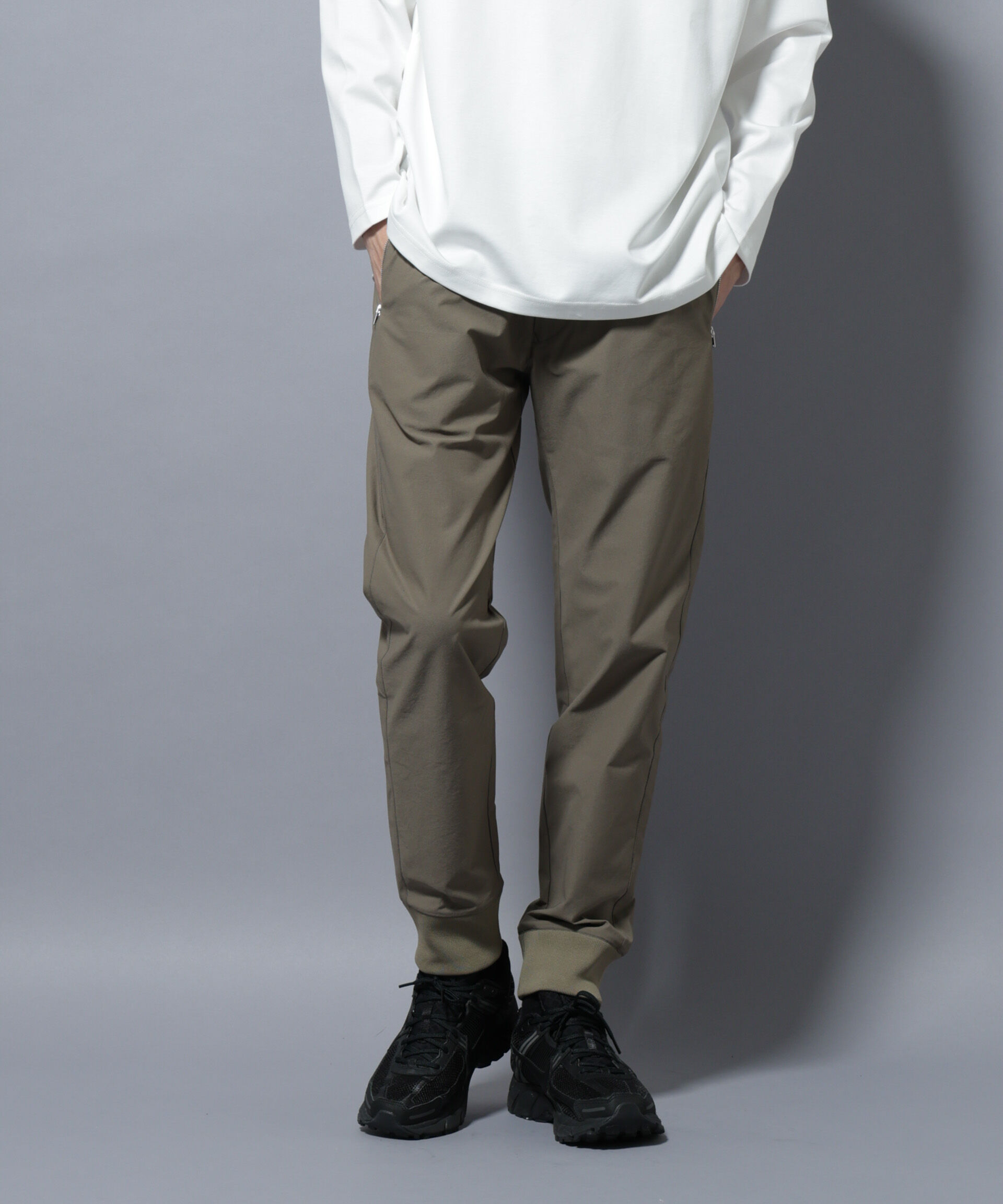 nano･universe「｢N TROUSERS BASIC｣TEXBRID(R) ｼﾞｮｶﾞｰﾊﾟﾝﾂ/ｽﾄﾚｯﾁ･撥水(ｾｯﾄ  」|チノ|カーキベージ 6