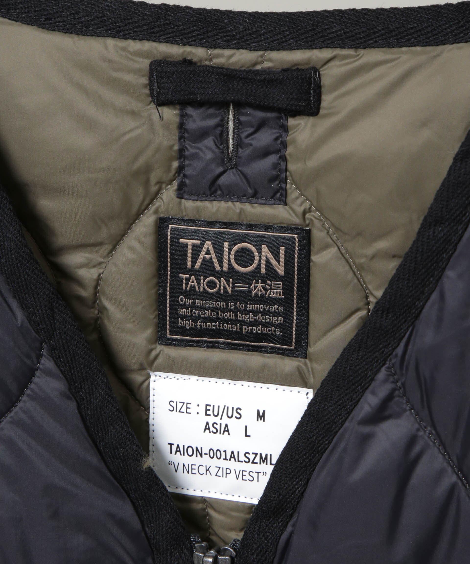 nano･universe「TAION/MILITARY V NECK W-ZIP DOWN VT」|ダウン|