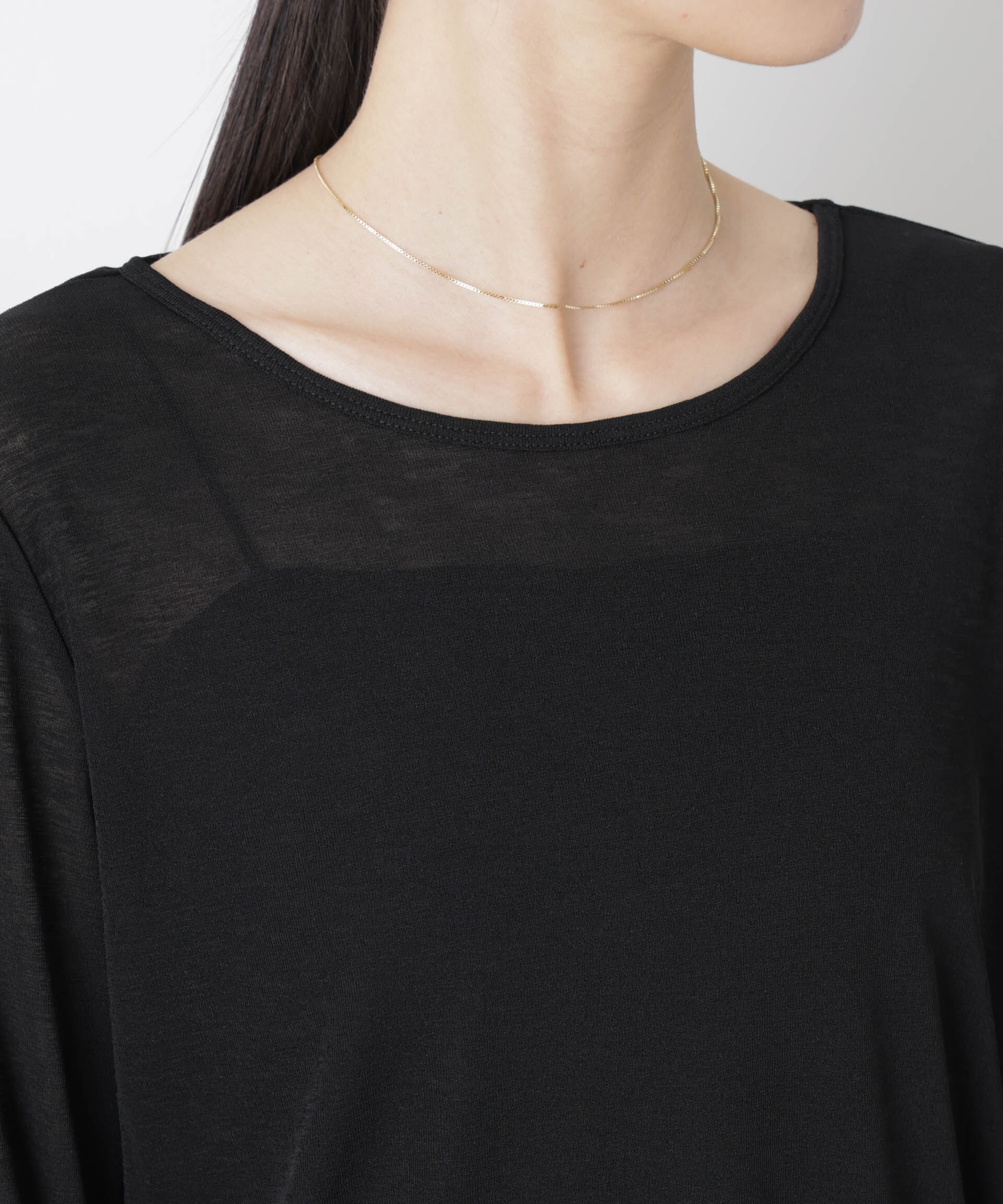 nano･universe「スラブシアーロングスリーブTシャツ」|Tシャツ・カットソー|