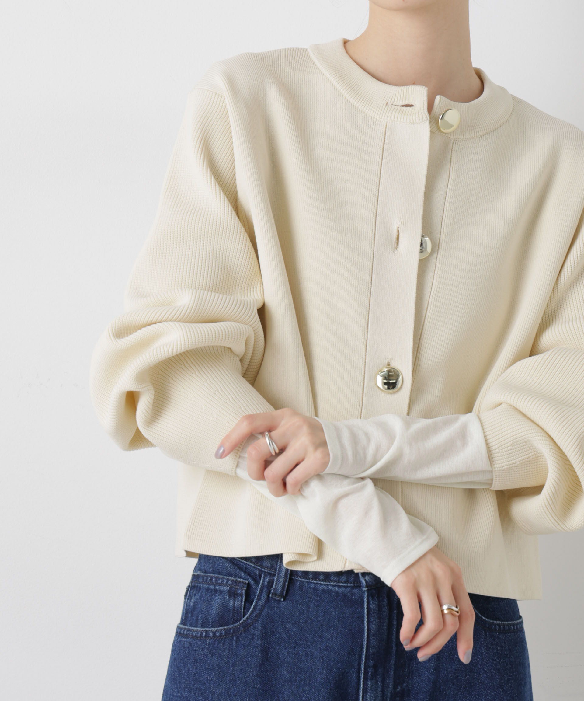 nano･universe「スラブシアーロングスリーブTシャツ」|Tシャツ・カットソー|