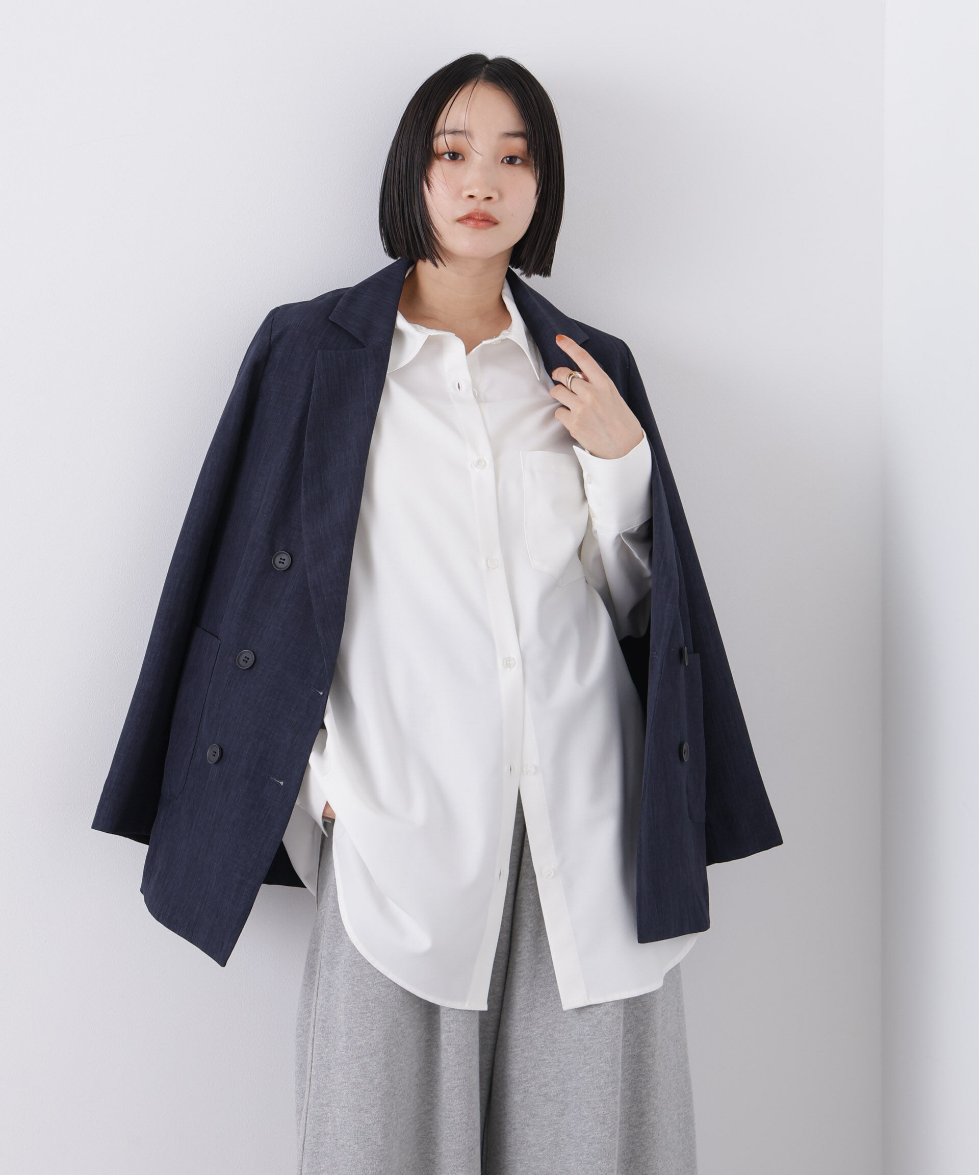 nano･universe「マシンウォッシャブルイージーケア　オーバーシャツ」|シャツ・ブラウス|