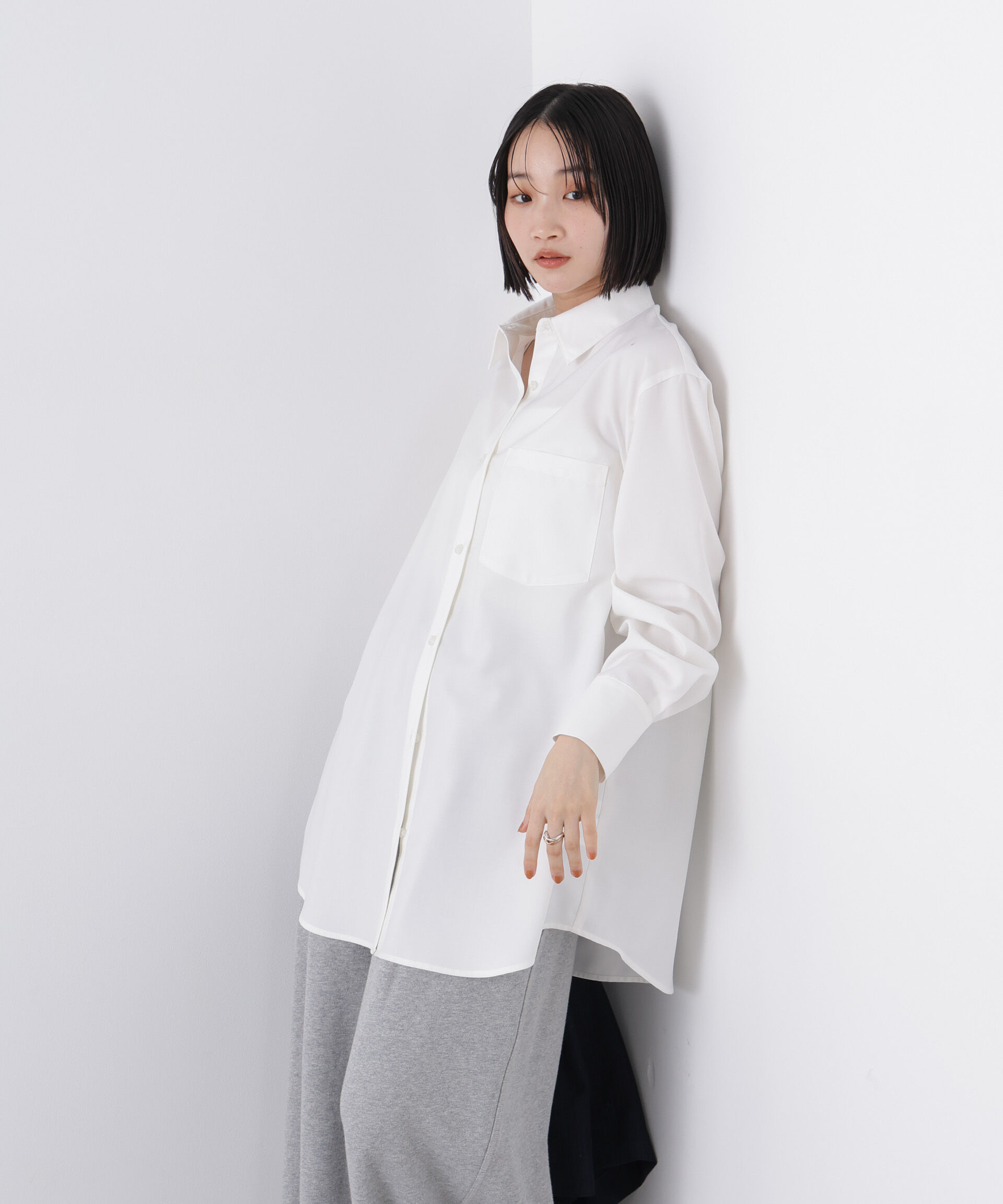 nano･universe「マシンウォッシャブルイージーケア　オーバーシャツ」|シャツ・ブラウス|