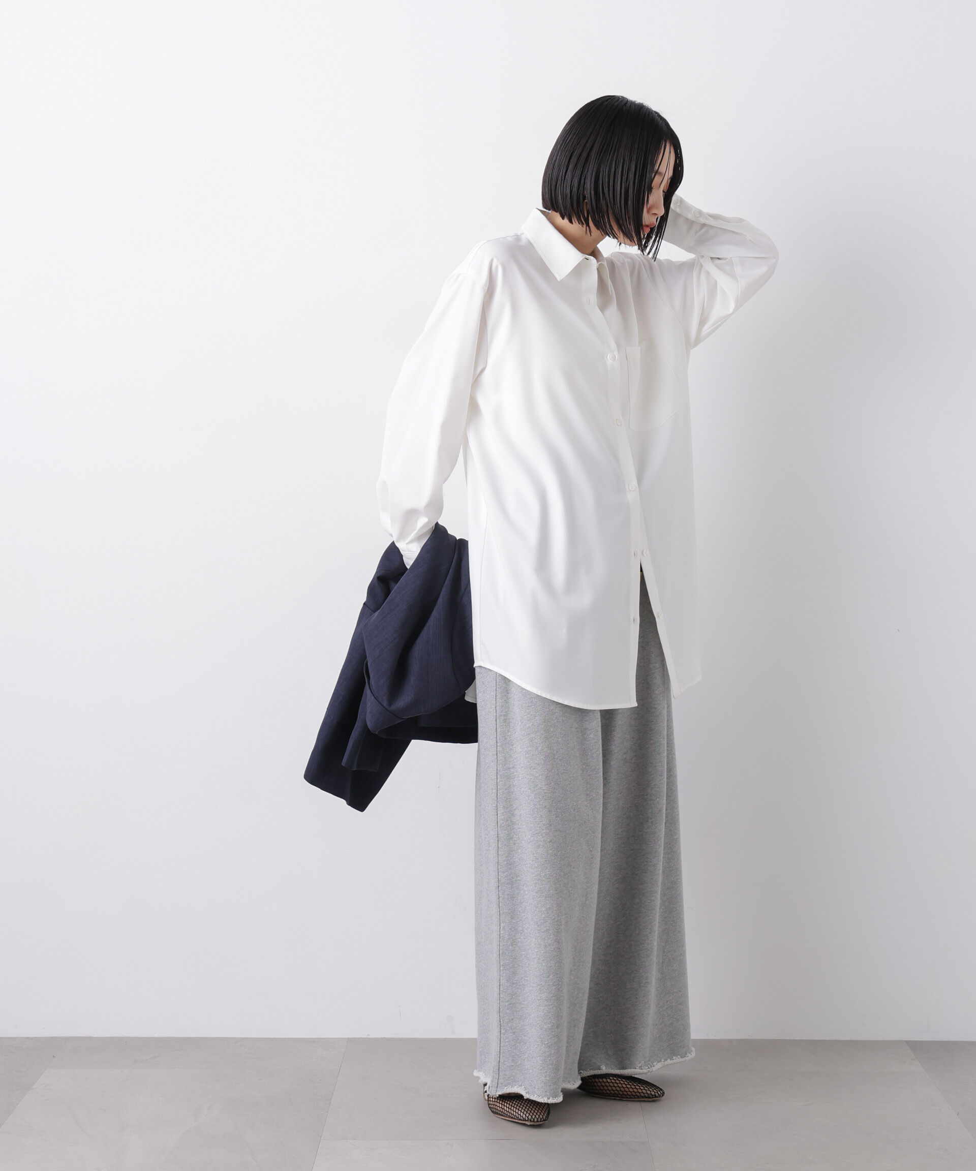 nano･universe「マシンウォッシャブルイージーケア　オーバーシャツ」|シャツ・ブラウス|