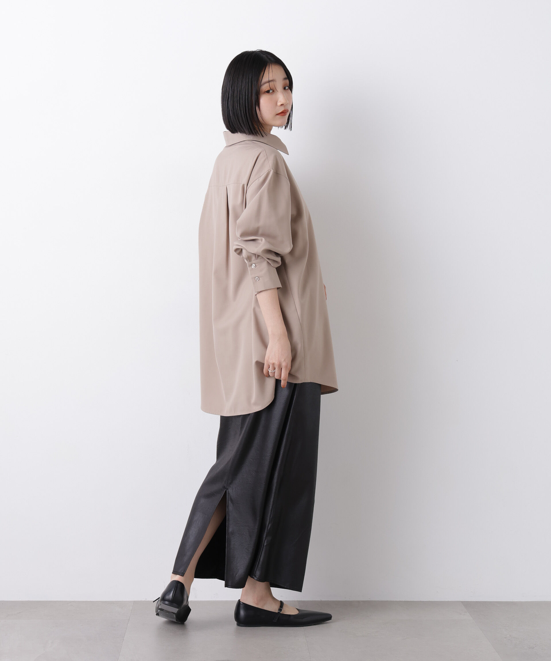 nano･universe「マシンウォッシャブルイージーケア　オーバーシャツ」|シャツ・ブラウス|