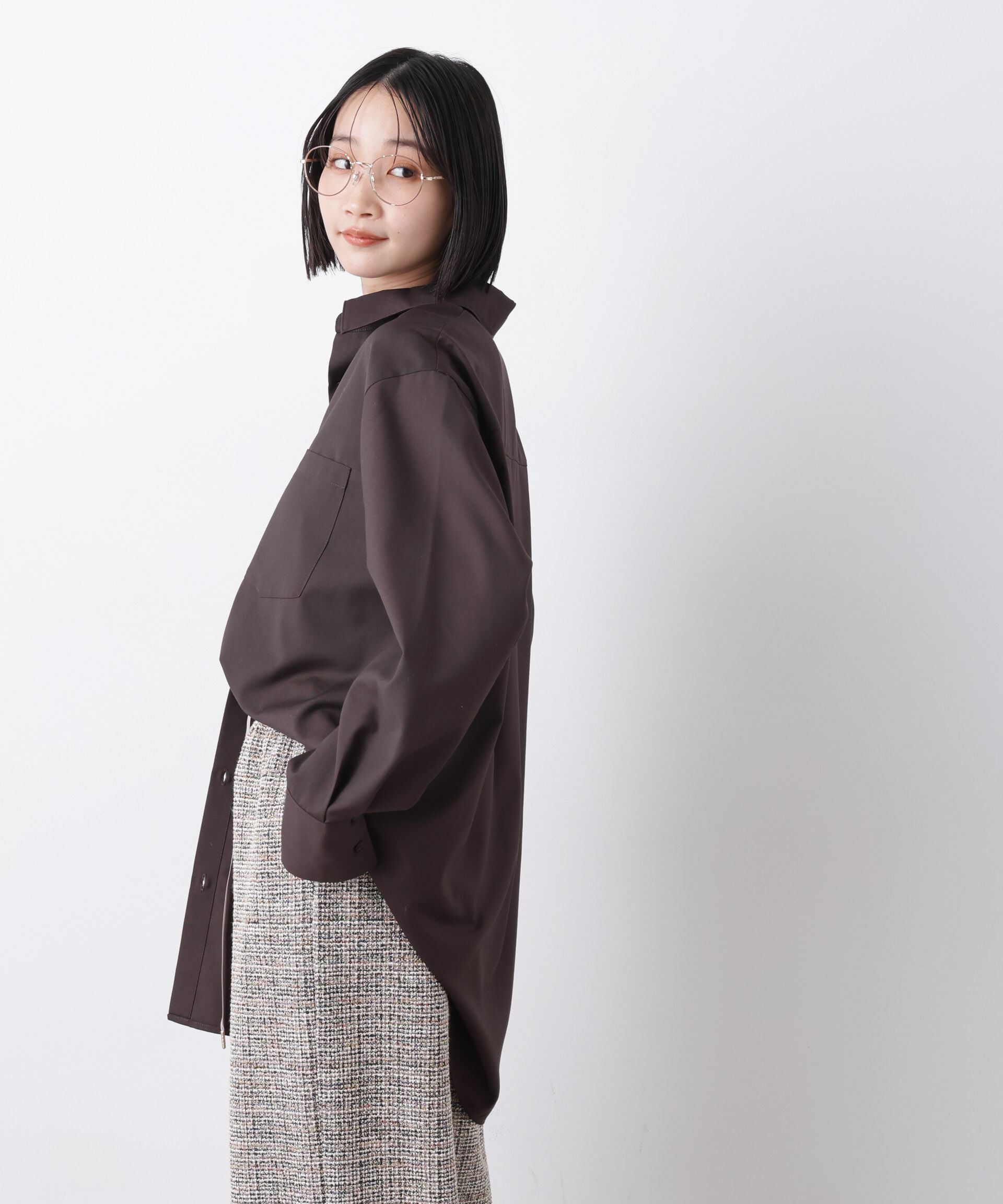 nano･universe「マシンウォッシャブルイージーケア　オーバーシャツ」|シャツ・ブラウス|