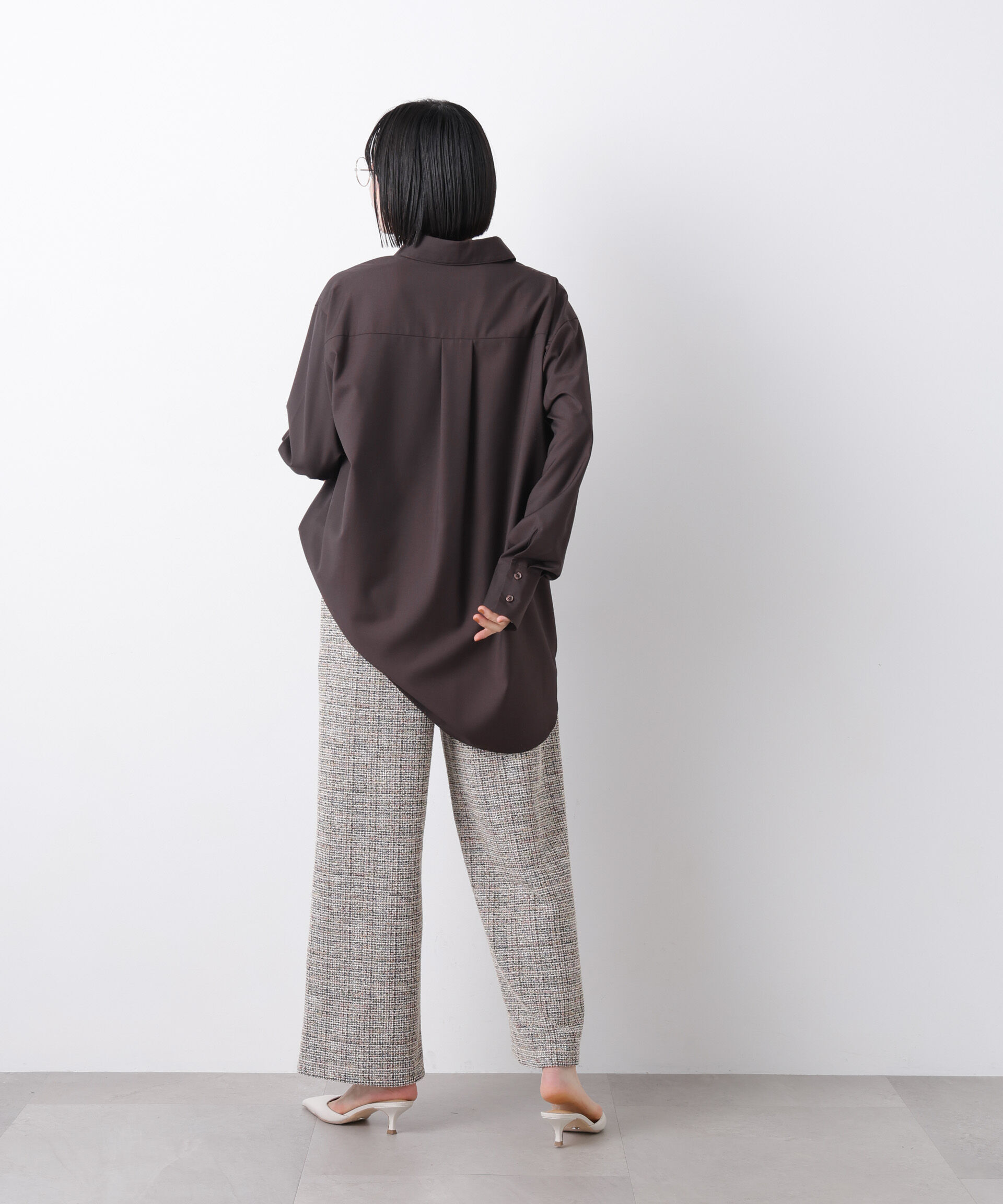 nano･universe「マシンウォッシャブルイージーケア　オーバーシャツ」|シャツ・ブラウス|