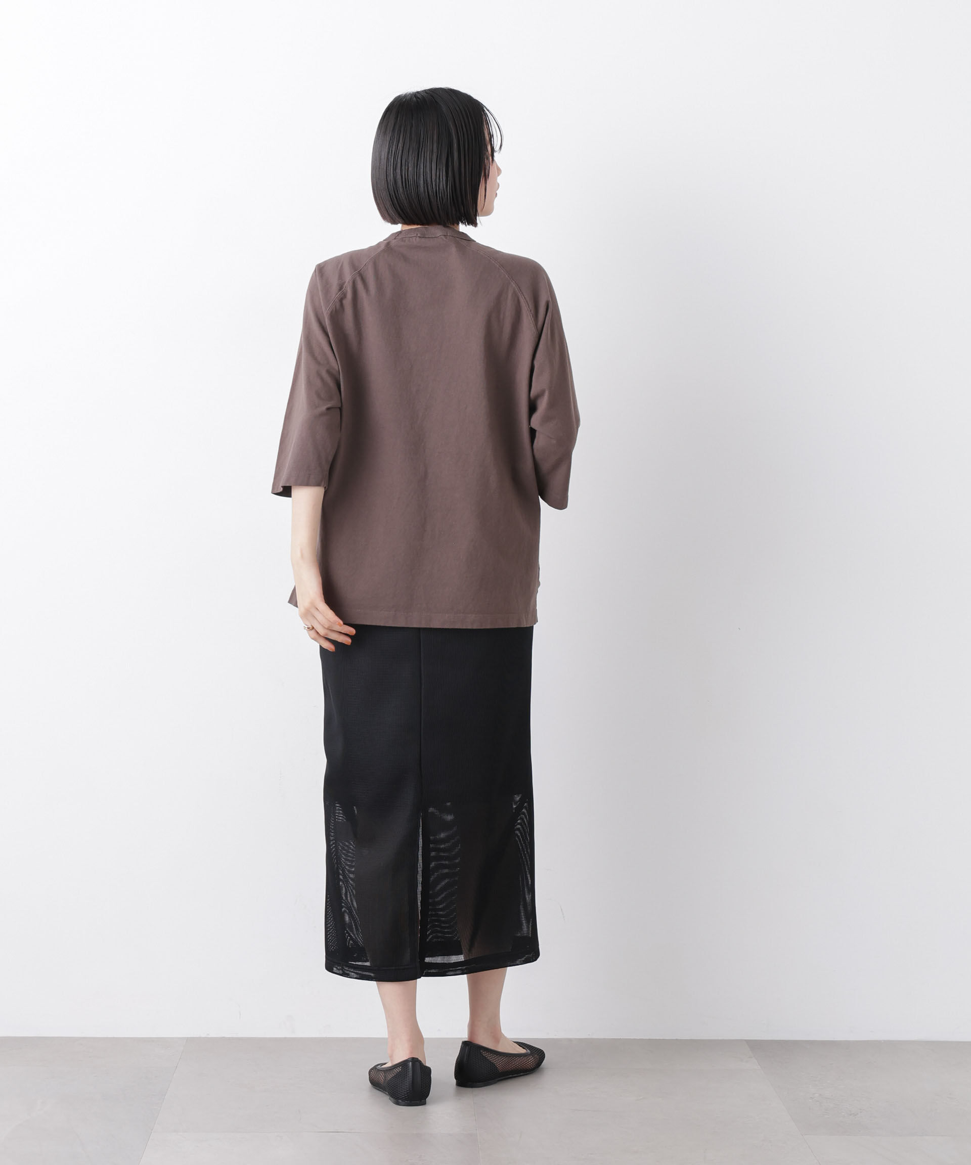 nano･universe「GOOD ROCK SPEED/ Mickey / 7/S T-Shirt Brown」|Tシャツ・カットソー|